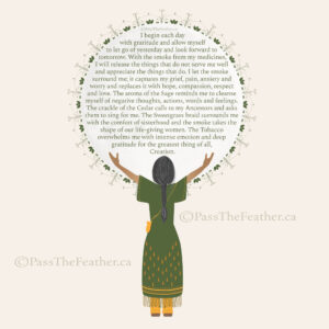 4 sacred medicines, sage, sweetgrass, tobacco, cedar, Native American medicine, pass the feather
