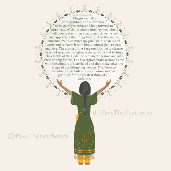 4 sacred medicines, sage, sweetgrass, tobacco, cedar, Native American medicine, pass the feather