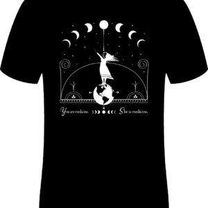 t-shirt, pass the feather, moon girl